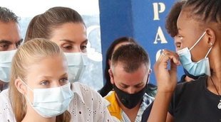 La Reina Letizia responde tajante a la insólita pregunta de una joven a la Princesa Leonor