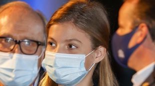 La Infanta Sofía aparece en Oviedo con una tirita en la misma rodilla que se lesionó en Mallorca