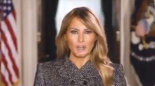 El discurso de despedida de Melania Trump antes de dejar la Casa Blanca en el que casi se olvida de Donald Trump