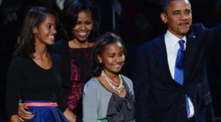 Barack Obama celebra emocionado junto a su familia su reelección como Presidente de Estados Unidos