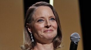 Jodie Foster, emocionada tras recibir su Palma de Oro en el Festival de Cannes