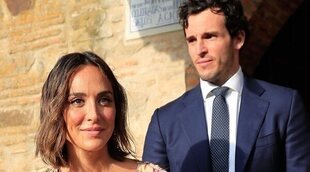 Tamara Falcó, radiante junto a Íñigo Onieva en la boda de Felipe Cortina y Amelia Millán