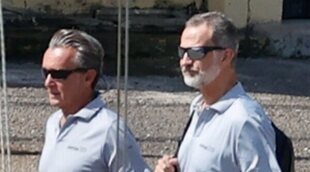 El Rey Felipe VI arranca sus vacaciones en Palma de Mallorca navegando en alta mar