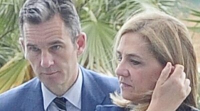 La Infanta Elena, la Infanta Cristina e Iñaki Urdangarin y Pablo y Miguel Urdangarin, juntos en Jaca por un funeral