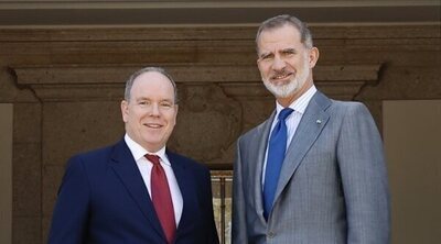 El Príncipe Alberto II de Mónaco inicia su visita a España almorzando con el Rey Felipe VI en el Palacio de la Zarzuela