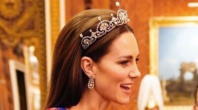 La primera recepción al Cuerpo Diplomático del reinado de Carlos III: el esplendor de Kate Middleton y 'contraprogramación'