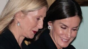 La Reina Letizia y Marie Chantal de Grecia muestran su reconciliación pública antes del funeral de Constantino de Grecia