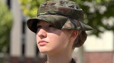 Primeras imágenes de la Princesa Leonor con uniforme militar en la Academia de Zaragoza