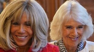 El partido de ping-pong entre la Reina Camilla y Brigitte Macron en el que Camilla demostró que este juego no es lo suyo