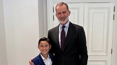 El Rey Felipe VI se reencuentra con su primo de 11 años, el Príncipe Maximiliano de Orleans-Braganza: "Insistió en verme"