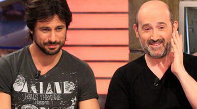 Hugo Silva, Raúl Arévalo y Javier Cámara se divierten en 'El hormiguero' promocionando 'Los amantes pasajeros'