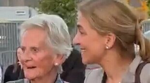 La Infanta Cristina y Claire Liebaert, su exsuegra y madre de Iñaki Urdangarin, juntas de la mano