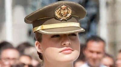 La Princesa Leonor coincide con sus primos en el acto que presidió con los Reyes en su siguiente destino en el Ejército