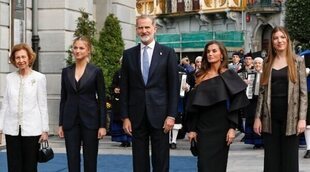 Los Reyes Felipe y Letizia, la Reina Sofía, la Princesa Leonor y la Infanta Sofía llegan a Premios Princesa de Asturias 2024