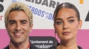 Laura Escanes y Álvaro de Luna coinciden en el photocall de Los 40 Music Awards en Barcelona