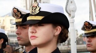 La Princesa Leonor embarca en el Juan Sebastián Elcano días antes de comenzar la travesía en el Buque Escuela