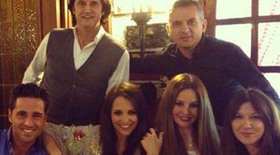 Paula Echevarría y David Bustamante disfrutan de una divertida cena entre amigos