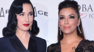 Dita Von Teese acompaña a Eva Longoria en la Global Gift Gala del Festival de Cannes 2013