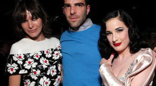 Zachary Quinto y Milla Jovovich, testigos del sensual baile de Dita Von Teese para promocionar un licor