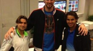 Pau Gasol viaja a París para apoyar a Rafa nadal y David Ferrer en la final de Roland Garros