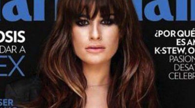 Lea Michele posa muy sexy en un reportaje de Marie Claire durante el que recibió una visita de Cory Monteith