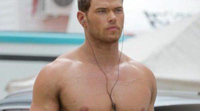 Kellan Lutz luce pectorales en el rodaje de su próxima película, 'Hércules 3D'