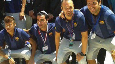 Los jugadores del Barça dejan sus deseos en el Muro de las Lamentaciones de Jerusalén