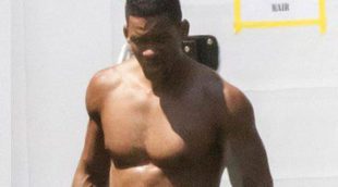 Will Smith, a sus 44 años, luce pectorales en el set de rodaje de su última película