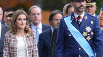 Los Príncipes Felipe y Letizia presidirán en solitario el desfile del Día de la Hispanidad 2013