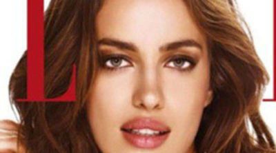 Irina Shayk posa desnuda con 3.500 cristales rojos de Swarovski para la portada de Elle