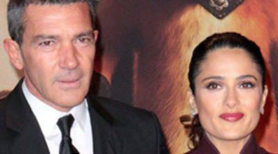 Antonio Banderas y Salma Hayek llevan 'El gato con botas' a Berlín