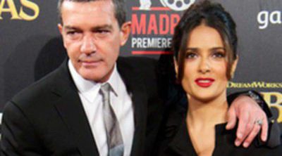 Adriana Torrebejano y Norma Ruiz apoyan a Salma Hayek y Antonio Banderas en el estreno de 'El gato con botas'