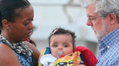 George Lucas, todo un padrazo con su hija Everest en St. Barts