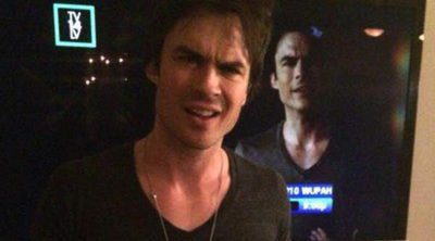 Ian Somerhalder y Nina Dobrev celebran los 100 episodios de 'Crónicas vampíricas'