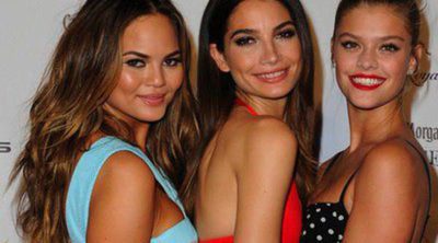 Nina Agdal, Lily Aldridge y Chrissy Teigen continúan celebrando el 50 aniversario de Sports Illustrated Swimsuit