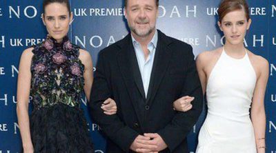 Jennifer Connelly y Russel Crowe presentan con Darren Aronofsky 'Noé' en Londres