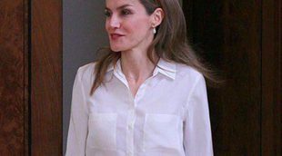 La Princesa Letizia, muy cariñosa con los niños en una audiencia con la Fundación Síndrome de Down Madrid