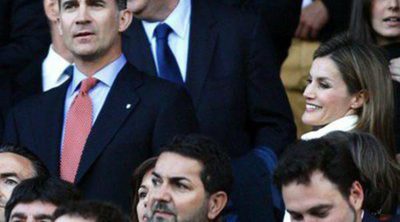 Los PrÃ­ncipes Felipe y Letizia, testigos del empate del AtlÃ©tico de Madrid y el Chelsea