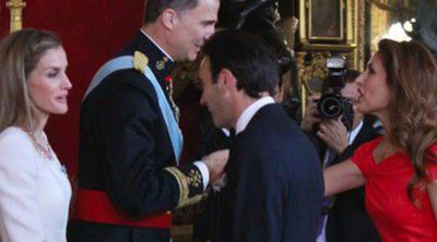 Los Reyes Felipe y Letizia reciben a Alejandro Sanz, Mariló Montero, Enrique Ponce, Ana Duato y David Bisbal en su primera recepción