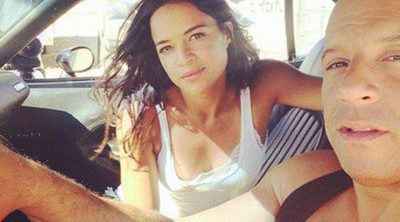 Michelle Rodriguez y Vin Diesel homenajean Paul Walker el último día del rodaje de 'Fast & Furious 7'