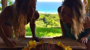 Gisele Bündchen celebra su 34 cumpleaños junto a su hermana gemela