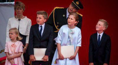 Los hijos de los Reyes Felipe y Matilde arrebatan el protagonismo a sus padres en el Día Nacional de Bélgica 2014