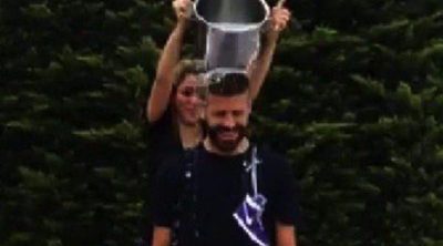 Gerard Piqué y Shakira cumplen en pareja el reto del cubo de agua helada