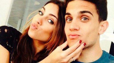 Marc Bartra y Melissa Jiménez se apuntan a la moda de los "moustaches" con una fotografía