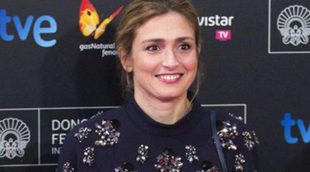 La ex de Hollande, Julie Gayet, pasea por la alfombra roja del Festival de San Sebastián 2014