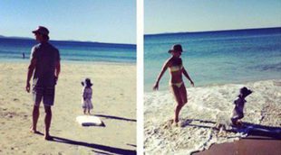 Elsa Pataky y Chris Hemsworth, divertido día de playa con su hija mayor India Rose