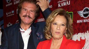 María Teresa Campos y Bigote Arrocet se besan 'a lo Sara Carbonero' en '¡Qué tiempo tan feliz!'