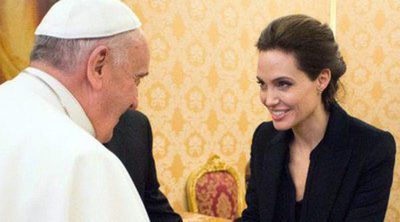 Angelina Jolie se reúne con el Papa Francisco en el Vaticano