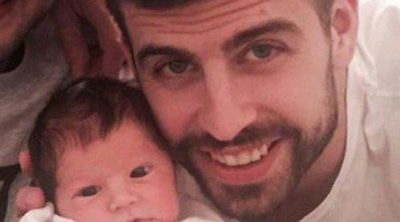 Primera imagen de Sasha Piqué Mebarak acompañado por su padre Gerard Piqué