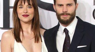 Jamie Dornan y Dakota Johnson pasean sus 'Cincuenta sombras de Grey' por Londres